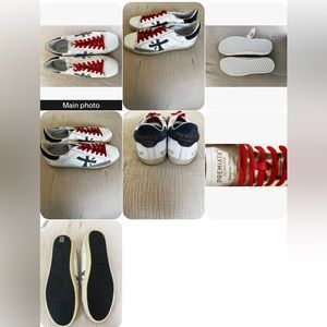 New Premiata limited edition mems Size 13 White Blue Red